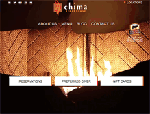 Tablet Screenshot of chimasteakhouse.com